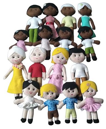 Família Terapêutica Pedagógica Negra E Branca Completa