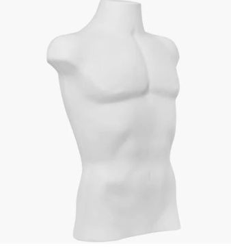 Busto Masculino - Plástico