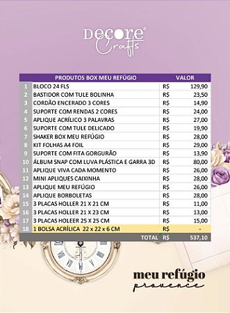 Box Meu Refúgio