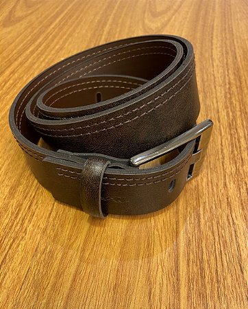 CINTO CASUAL DE COURO FLOATER SPORT - MARROM CAFÉ