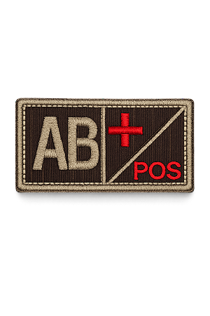 Patch Bordado Raiz Fator RH AB+