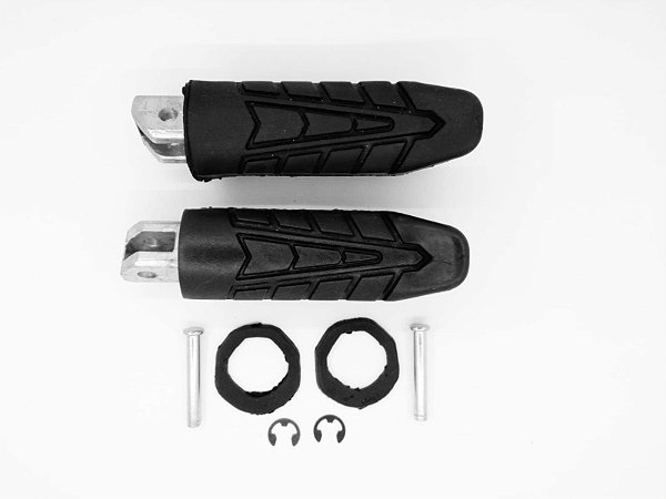 PEDALEIRA TRASEIRA COMPLETA ESPORTIVA FAN/TITAN 125/150 NXR BROSS 125/150 MODELO TITAN 160 DIREITA/ESQUERDA (PAR)