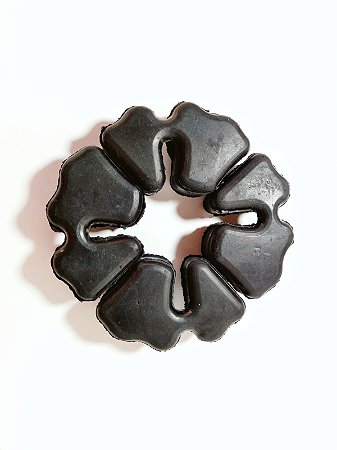 BUCHA (COXIM). COROA JOGO COM 4PEÇAS  TITAN 150 04-13 FAN/TITAN 160 14-20 (BORRACHA) MOD.ORIGINAL