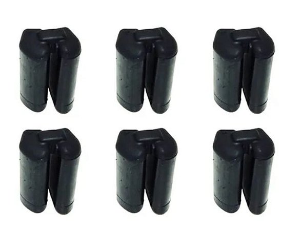 BUCHA (COXIM). COROA JOGO COM 6PECAS XRE 300/NX 400FALCON/TORNADO/XLX BORRACHA NITRÍLICA (NATURAL) MOD.ORIGINAL EMBUS