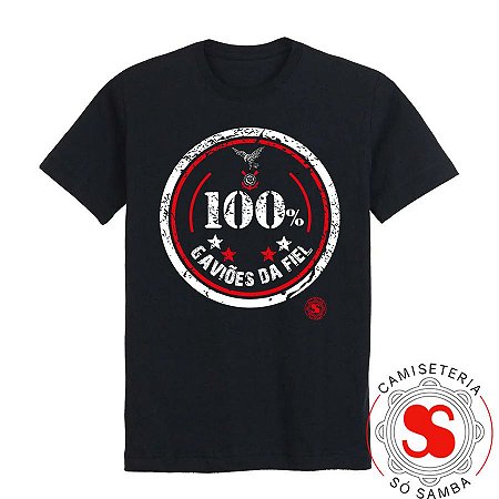 CAMISETA 100% GAVIÕES DA FIEL