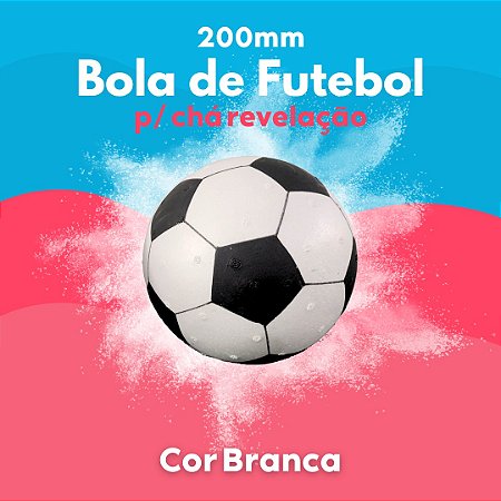 Bola Futebol para Chá Revelação Fake Pegadinha (kit com 3 unidades de 200mm)