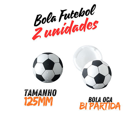 Bola de Futebol Decoração Festa Aniversario Chá Revelação Pinhata 125mm (2 unidades)