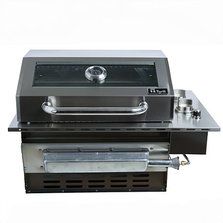 Churrasqueira A Gás Infrared De Embutir Inox 304 Cooktop COM VISOR