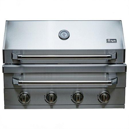 Churrasqueira Hibrida Legacy inox 304 gás, carvão e defumador 4 queimadores