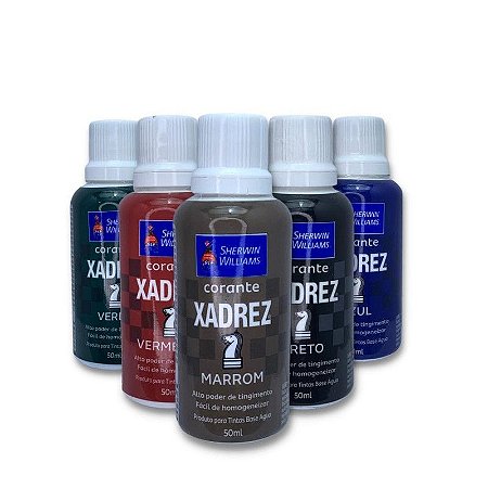 Corante Líquido p/ Colorir Tintas à base d'água 50ml Xadrez