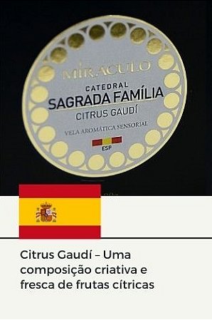 Vela Aromática - Catedrais - Sagrada Família -180G