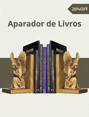 Aparador de Livros Anjo Adorador 20cm (O par)