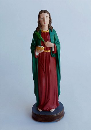 Santa Luzia - 20cm - Acabamento Premium