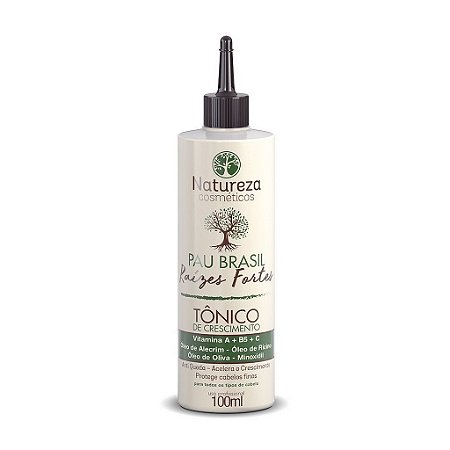 PAU BRASIL RAÍZES FORTES- TÔNICO DE CRESCIMENTO 100ML - NATUREZA COSMÉTICOS