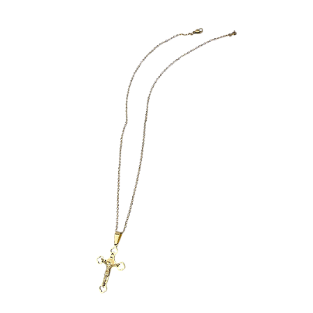Colar Crucifixo em Aço inox - Feminino