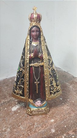 Imagem de Nossa Senhora Aparecida 16 cm em resina