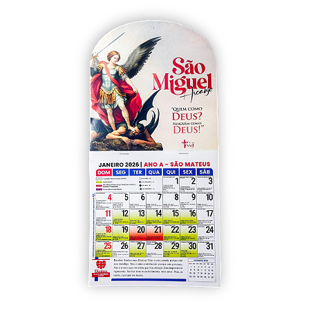 Calendário Católico 2026 - São Miguel Arcanjo