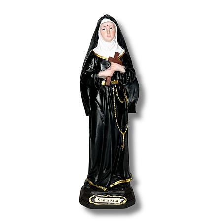 Imagem em Resina de Santa Rita - 21cm