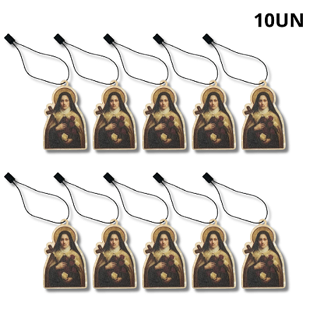 Kit 10 Aromatizante de Santa Teresinha do Menino Jesus - Aroma Baunilha