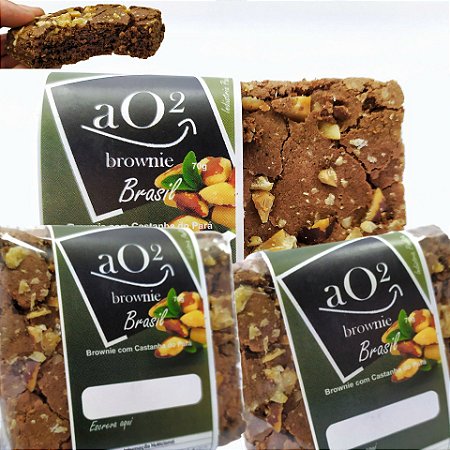 KIT BRASIL - 10 Brownies Mix de Castanhas 65g