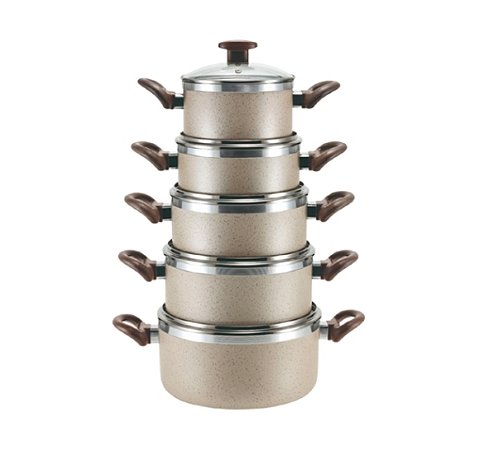 Conjunto Caçarola Crema Plus Tampa de Vidro