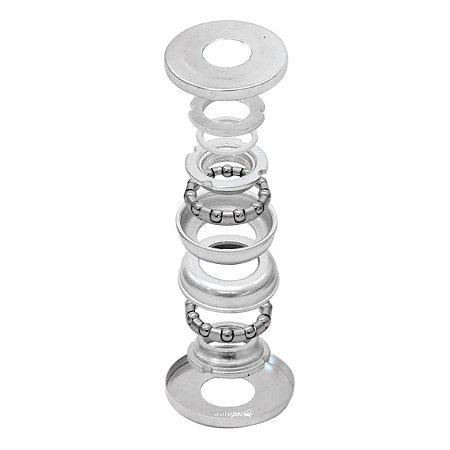 Movimento Central 45MM Com Pedivela Monobloco e Colar de Esferas - Zincado