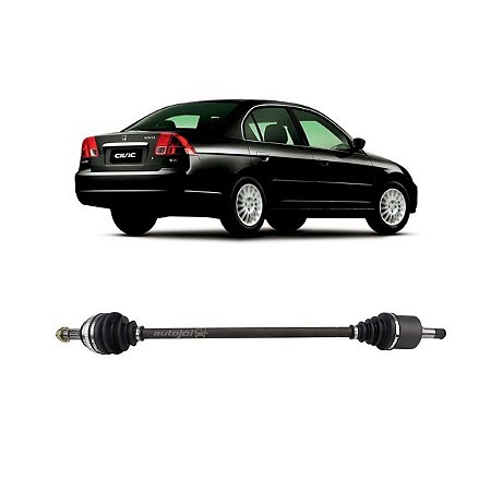 Semi Eixo Honda Civic 1.7 16V 2001 a 2006 Câmbio Automático Lado Esquerdo