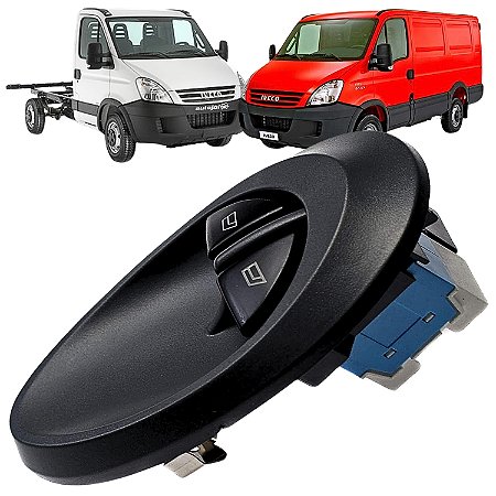Botão Vidro Elétrico Iveco Daily 2008 a 2011 - Lado Esquerdo