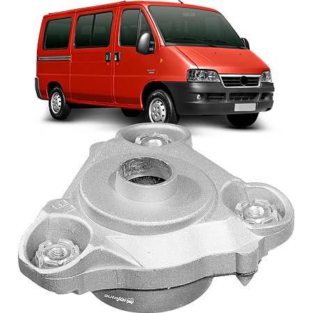 Coxim Amortecedor Dianteiro Ducato Jumper Boxer 1999 a 2017 Lado Esquerdo (Sem Rolamento)