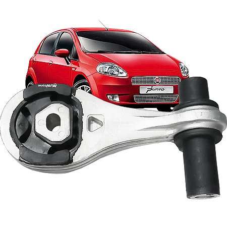Coxim Câmbio Punto 1.4 8V 2008 a 2012 - Inferior