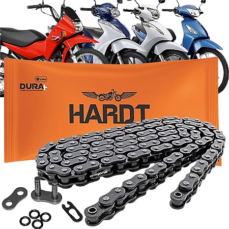 Corrente Relação Biz 110/125 2006 a 2024 Pop 100 2007 a 2015 428Hx106L - Com Retentor