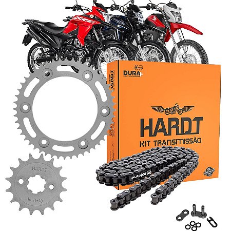 Kit Relação Bros 160 2015 a 2025 XRE 190 2016 a 2025 - Com Retentor
