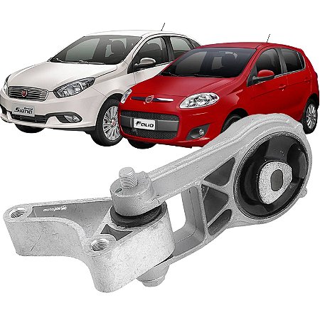 Coxim Câmbio Novo Palio Grand Siena Motores 1.4 8V EVO Traseiro Inferior Com Suporte