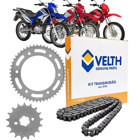 Kit Relação Bros 150 2006 a 2014 - Sem Retentor