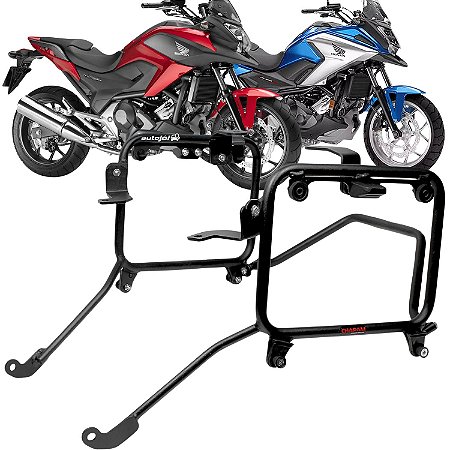 Suporte Baú Lateral NC 700X NC 750x 2013 a 2021 Preto