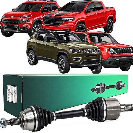 Semi Eixo Toro 2016 a 2025 Renegade 2015 a 2021 Compass Rampage 2017 a 2024 2.0 Diesel 4X4 Automatica - Dianteiro