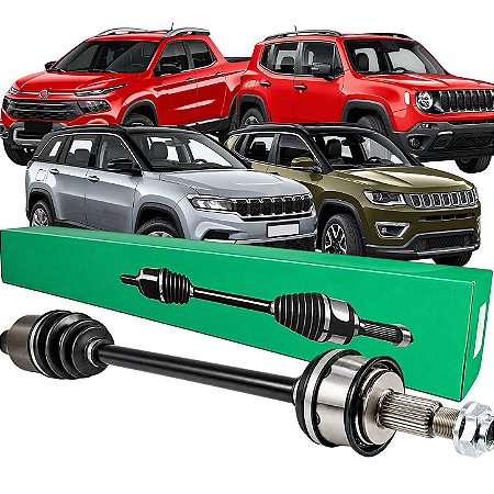Semi Eixo Toro Renegade 2015 a 2025 Compass 2017 a 2024 Commander 2022 a 2024 2.0 Diesel 4X4 Automatica - Traseiro