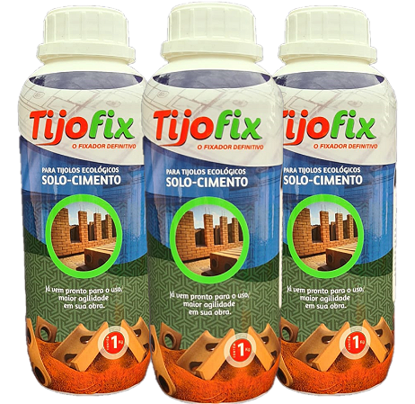 TIJOFIX Super cola para tijolos ecológicos 3 x 1  litro.