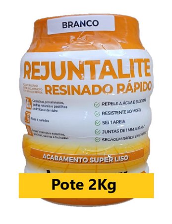REJUNTALITE RESINADO BRANCO 2KG