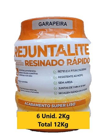 REJUNTALITE RESINADO GARAPEIRA 6x2KG