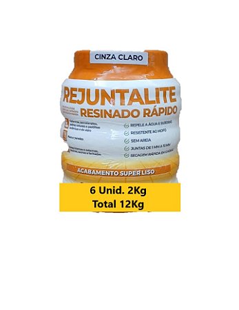 REJUNTALITE RESINADO CINZA CLARO 6x2KG