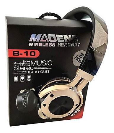 Fone De Ouvido Bluetooth Sem Fio Cartão Sd
