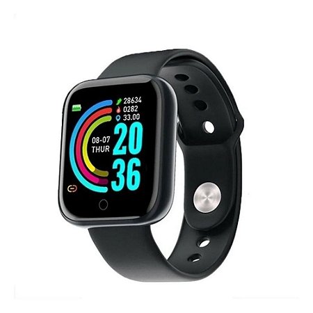 Smartwatch Smart Bracelet D20 1 1.3" caixa de  plástico  pulseira de  silicone
