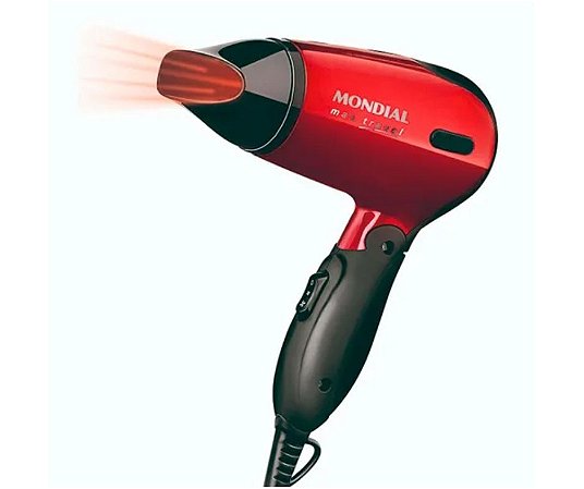 Secador de cabelo Mondial Max Travel SC-10 vermelho e preto 110V/220V