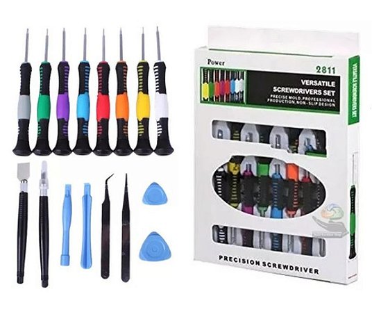 Jogo De Ferramentas 16 Chaves P/ Abrir Celular Tablet iPhone