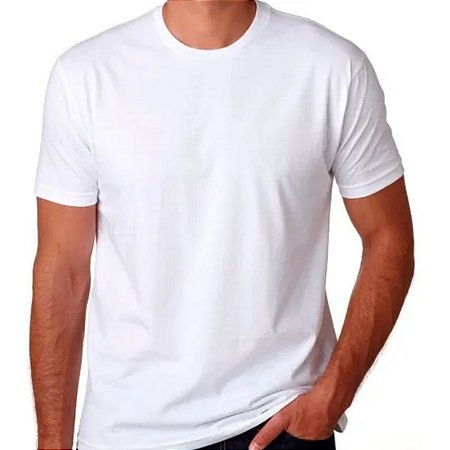 Camiseta Masculina Algodão Básica Malha Fria