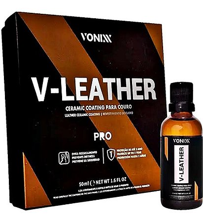 V-LEATHER CERAMIC COATING PARA COURO 50ML - VONIXX