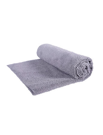 TOALHA DE MICROFIBRA SEM COSTURA CINZA 40X60 350GSM - VONIXX