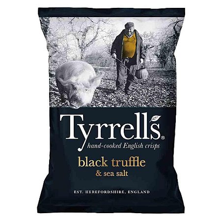 Batata Chips Trufa com Sal Marinho 150gr - Tyrrells