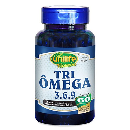 Tri Ômega 3-6-9 1000mg 60 cáps - Unilife